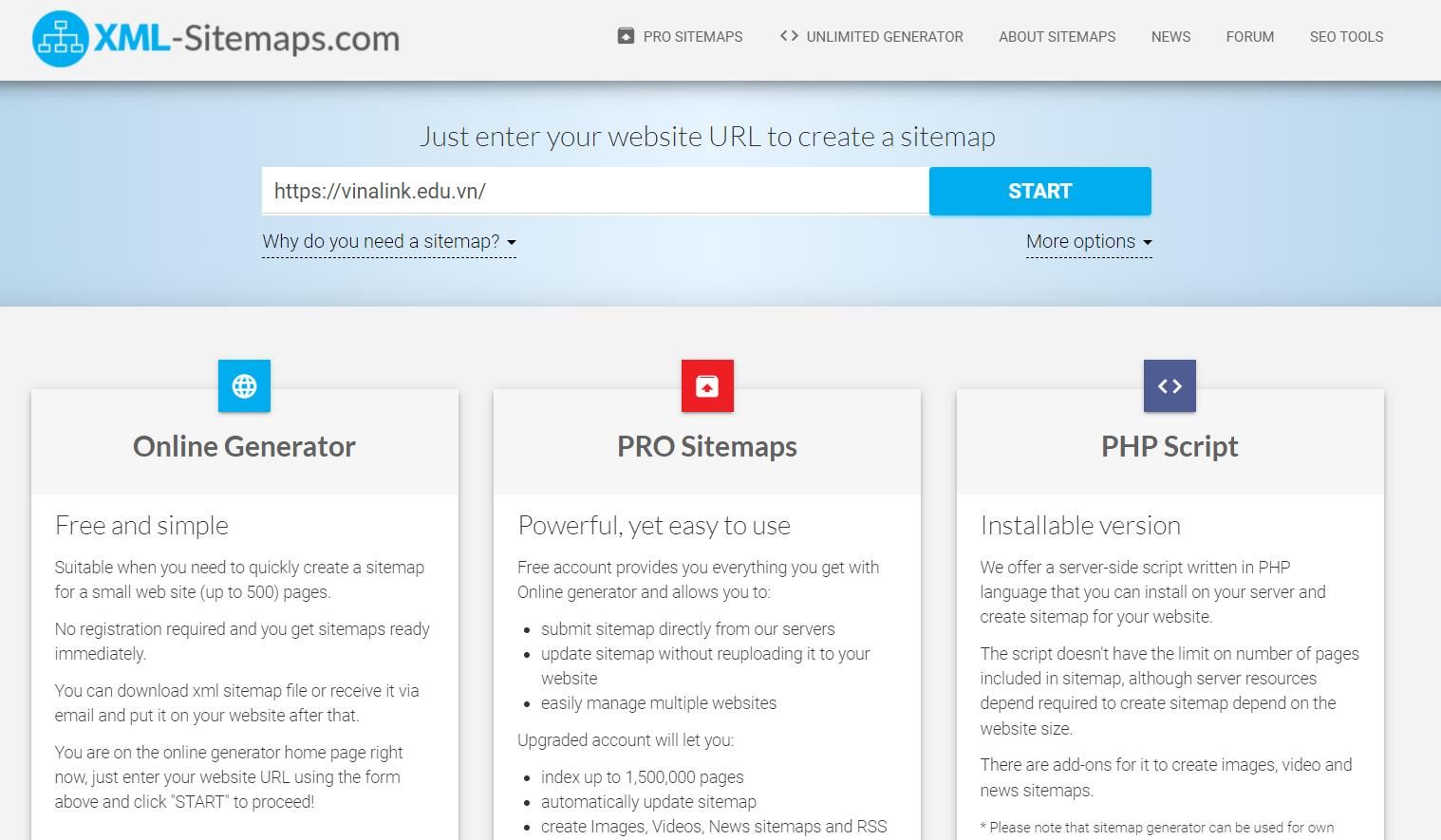 Sitemap XML